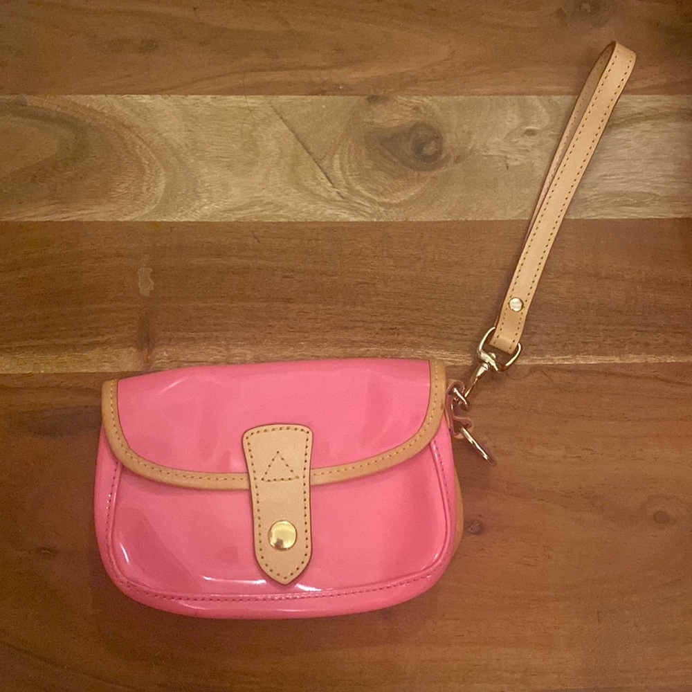 Dooney & Bourke Pink Patent Leather Wristlet - Y2K